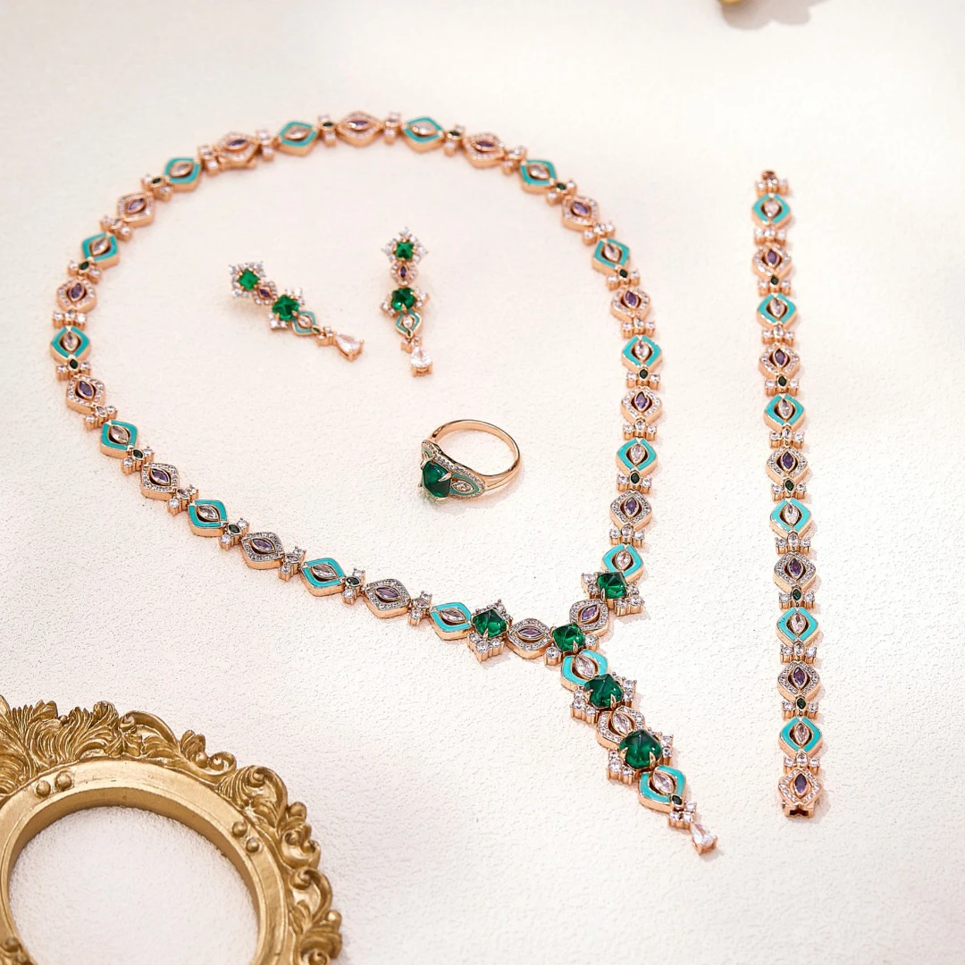 

Новый модный комплект украшений EYER: колье, серьги и браслет с цирконием AAA для женщин, для свадьбы, вечеринки, вечернего платья