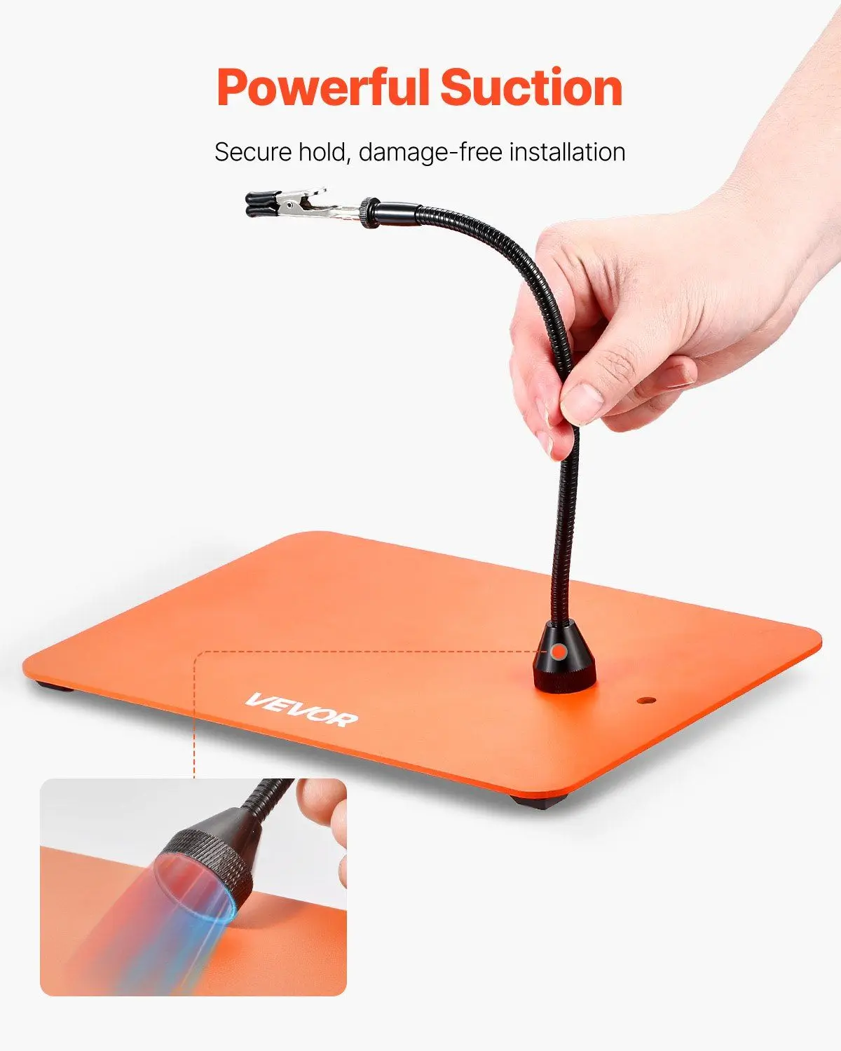 Magnetic 4-Arm Helping Hands with 3X LED Magnifying Glass, Adjustable Lighting Soldering Aid Station Tool