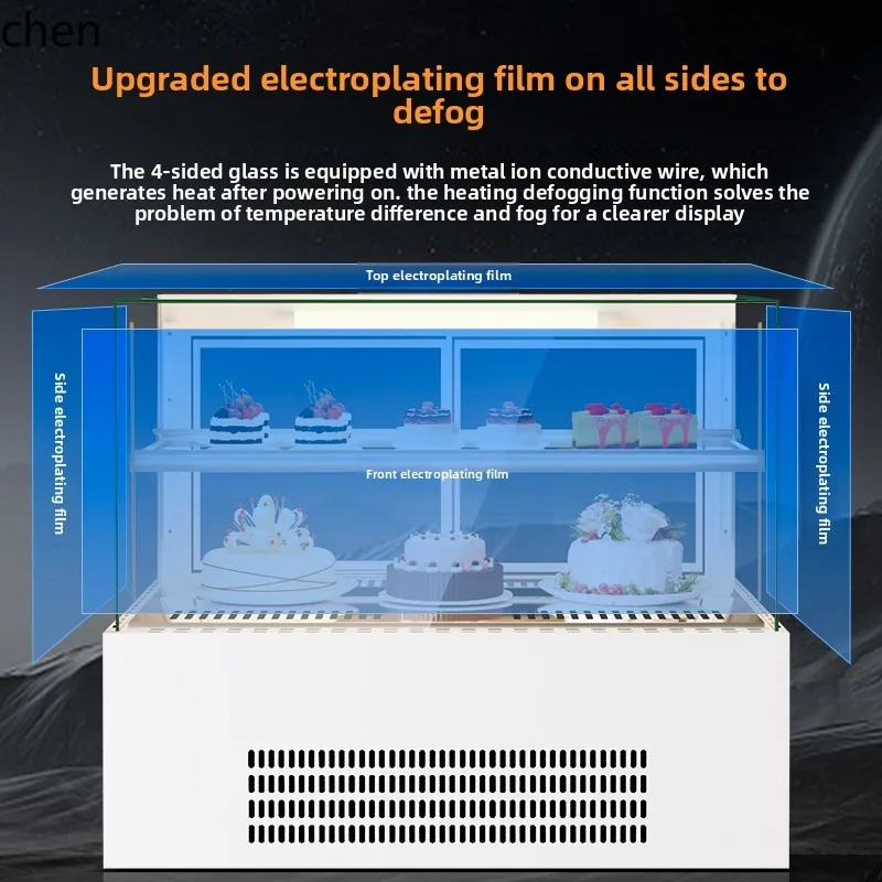 BX  Small Dessert Cake Cabinet Commercial Dessert Baking Bread Bar Refrigerated and Fresh Display Cabinet