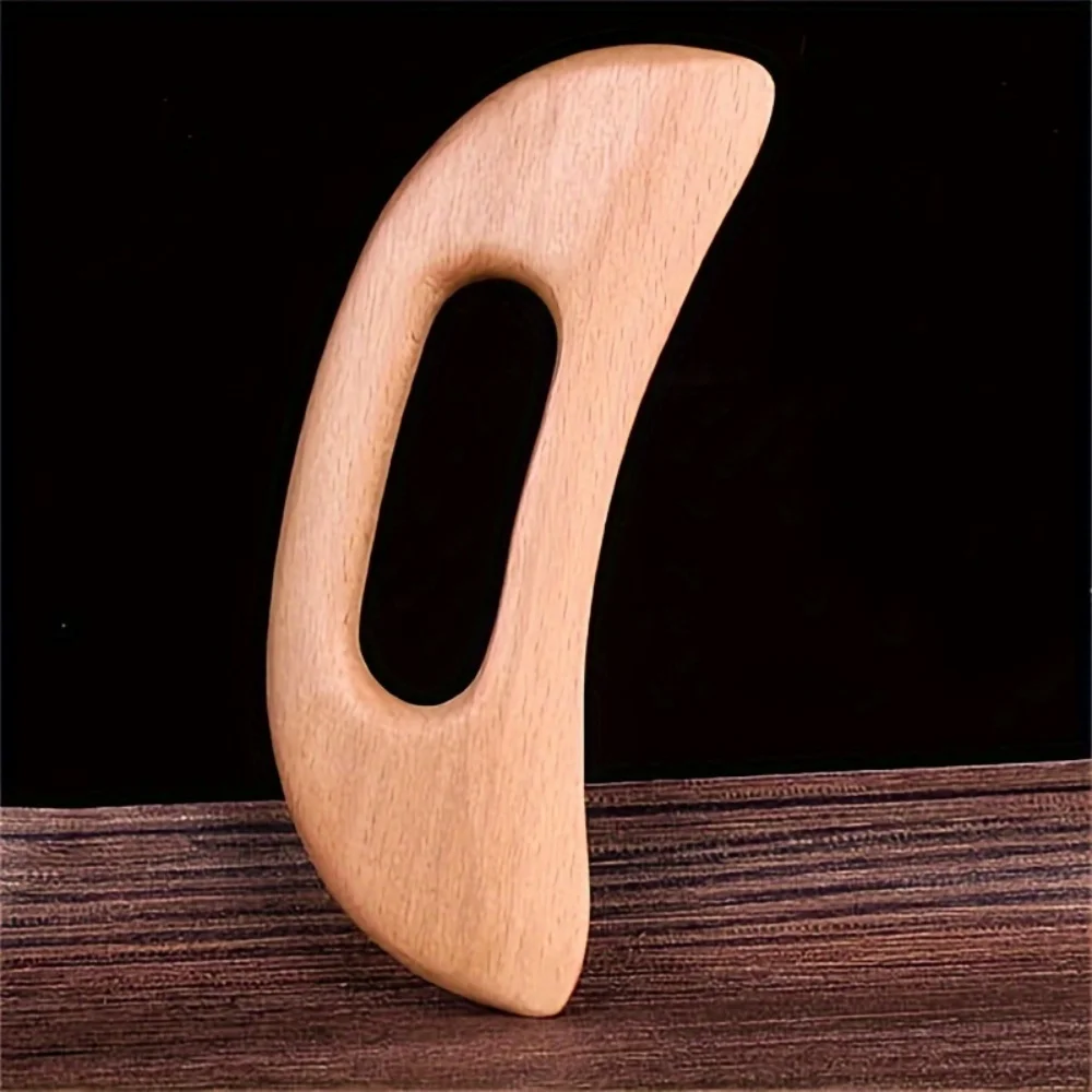 1 Piece of Wooden Gua Sha Massage Tool, Suitable for Manual Body Gua Sha Board Use