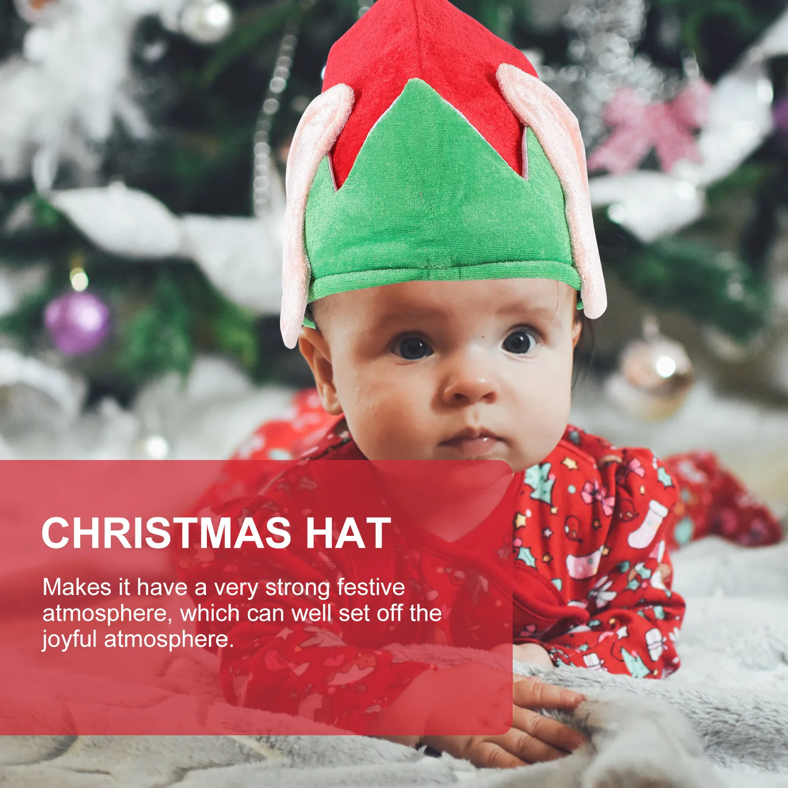 

Christmas Elf Hat Premium Xmas Party Props Costume Decorations Hats Caps Hats Xmas Caps Costume Props