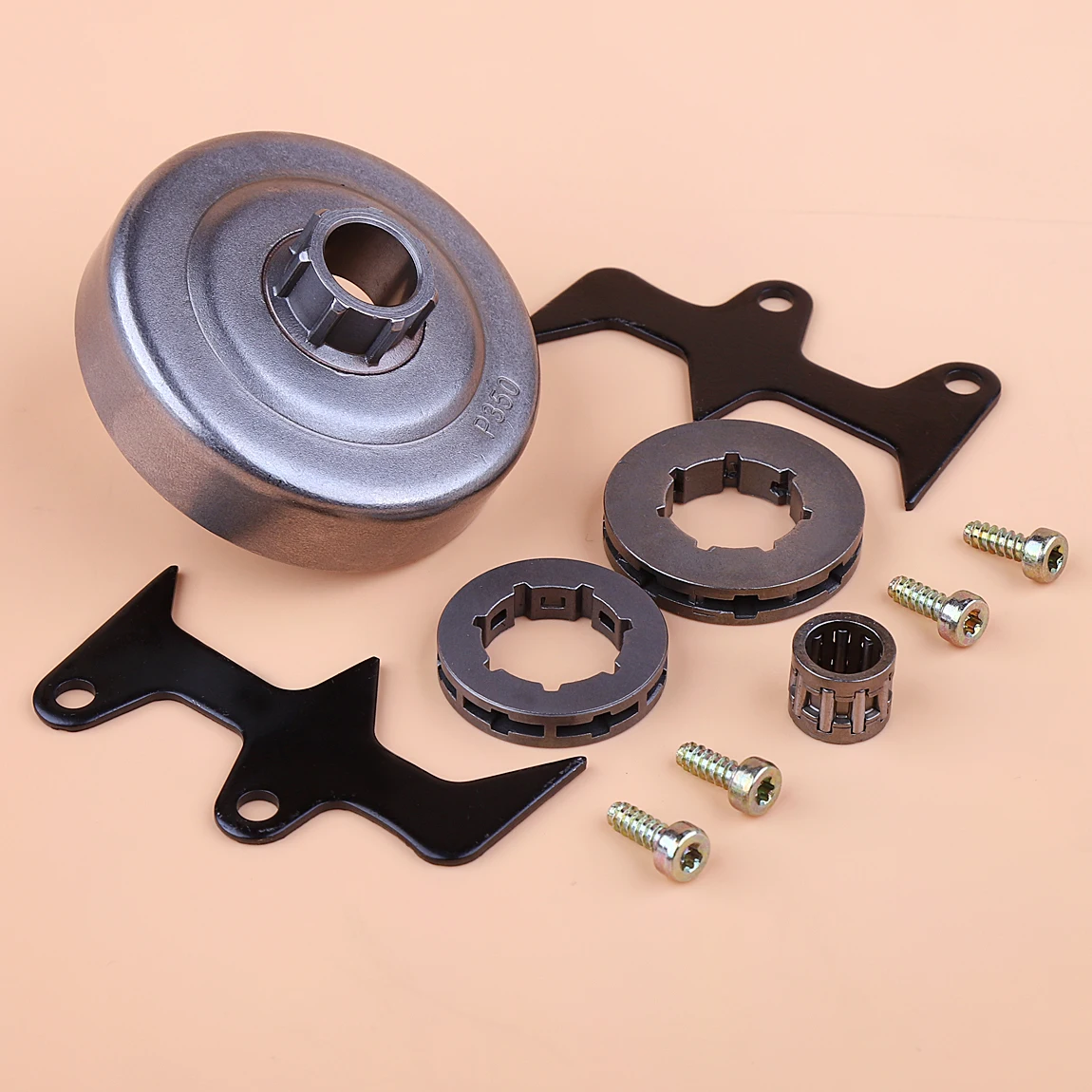 . 325 "roda dentada kit de aro do cilindro da embreagem para husqvarna 235 235e 240 240e 130 136 137 141 142 motosserra felling cão amortecedor pico rolamento