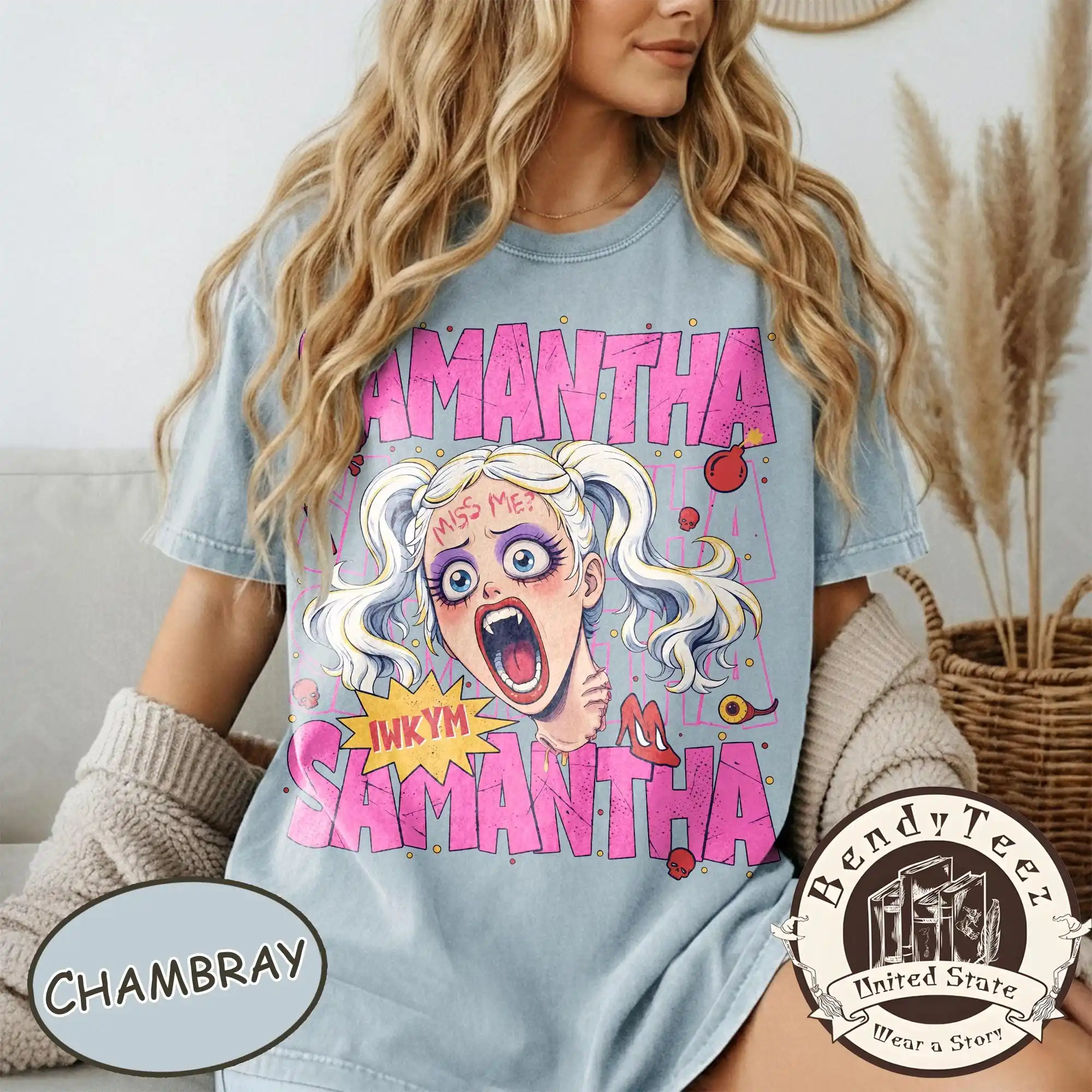 Funny Dungeon Crawler Carl Samantha Shirt, Samantha IWKYM Sci-Fi Book Tee, Casual Graphic T-Shirt