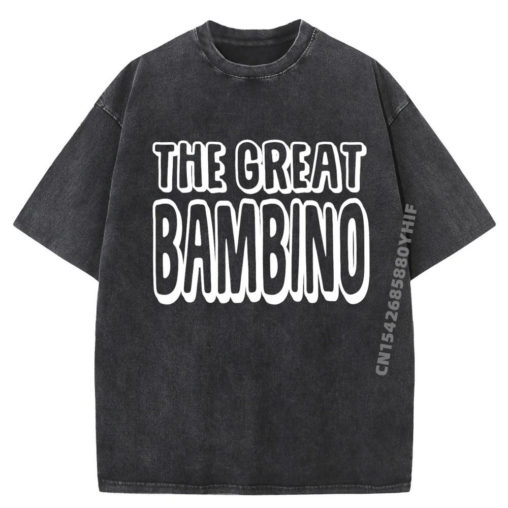 

The Great Bambino Baseball Legend Design Легкие большие и высокие футболки Мужская одежда Футболки с графическим рисунком Мужская свободная рубашка