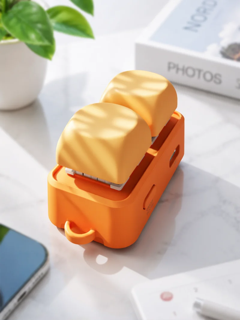 Orange Free2 Small Keyboard, Mobile Phone Keyboard, Tablet, Bluetooth Remote Control, Page Turner, Lazy Person's Wonder Tool