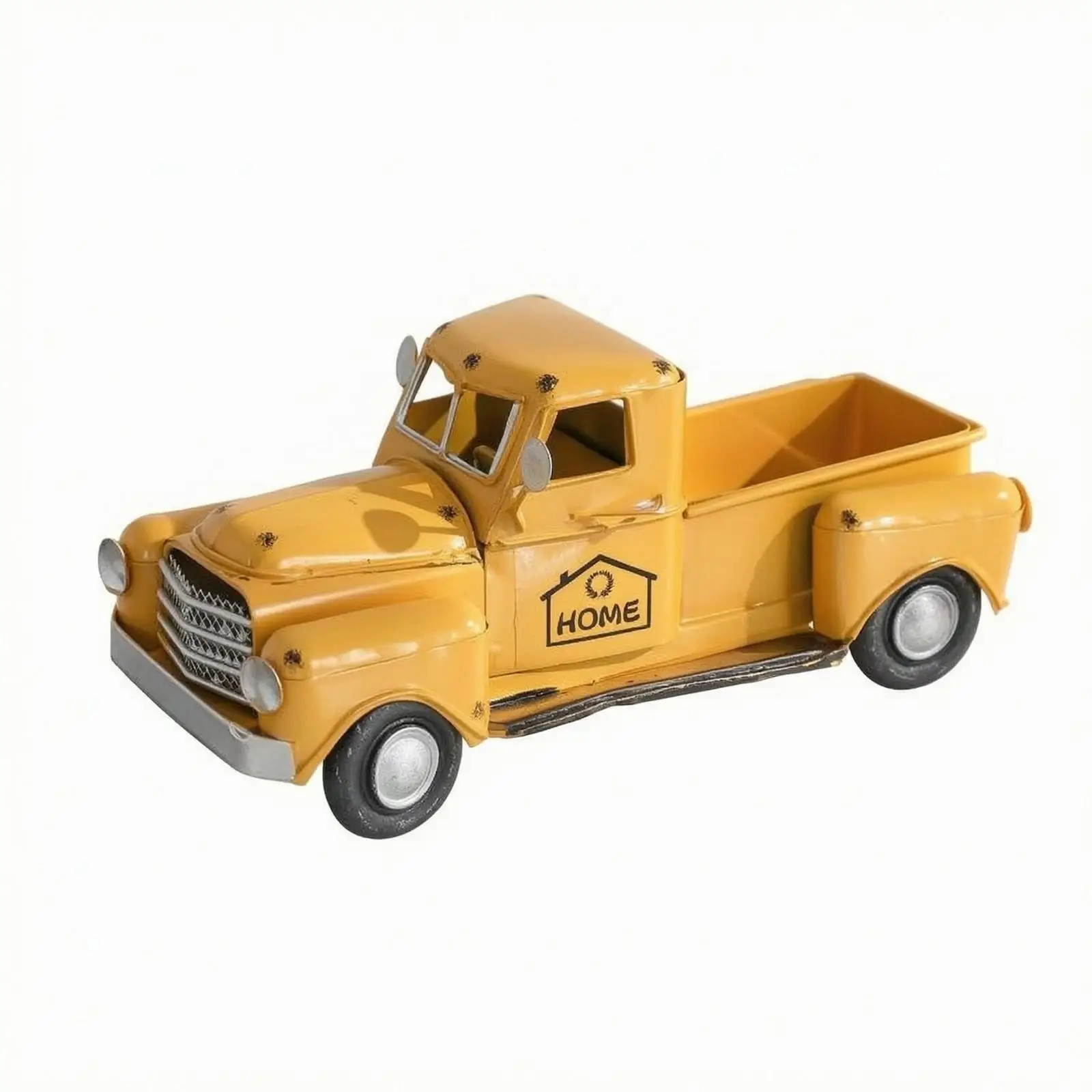 Retro Pickup Truck Iron Art Model Vintage Car Replica Decor for Desk Shelf Rustic Home Display Handcrafted Ornament