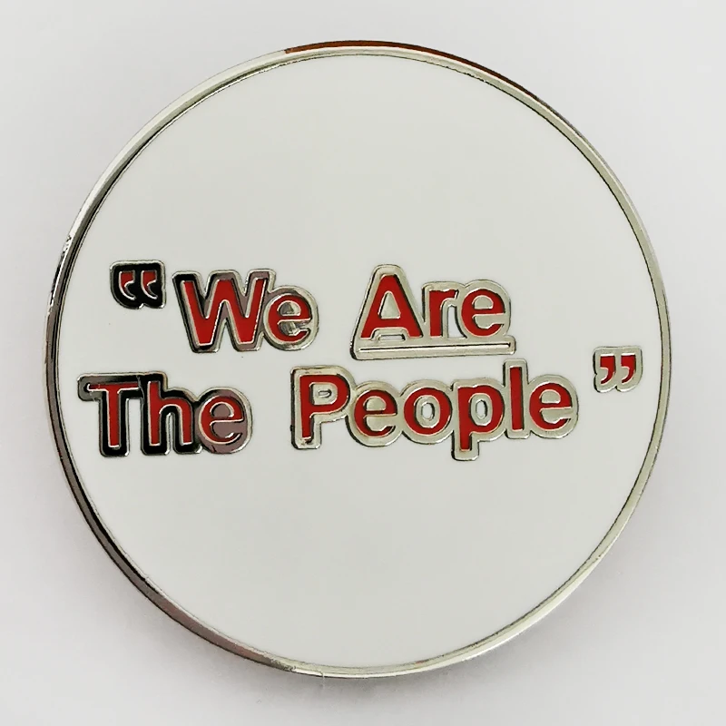 we are the people button badge music brooches jewelry