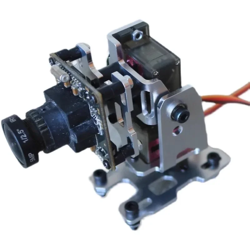 Steering Gear PTZ Bracket Sky End FPV Head Chasing Dual-Axis PTZ Model Aircraft Camera PTZ 3