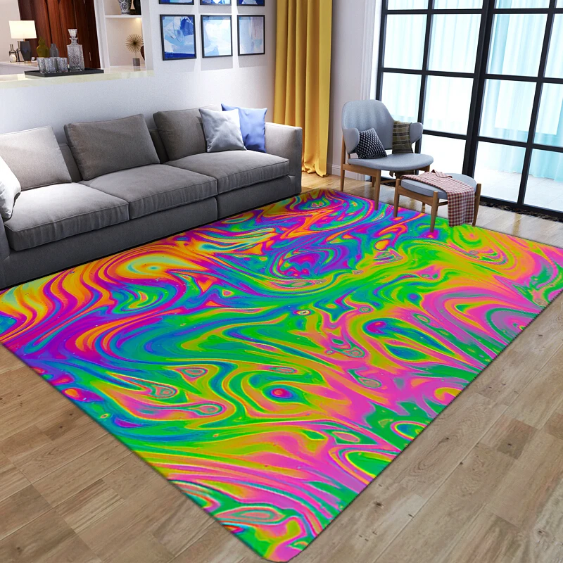 Home 3D Artistic Lips Print Carpets for Living Room Bedroom Bedside Sofa Area Rug Soft Sponge Bathroom Kitchen Floor Mat Doormat