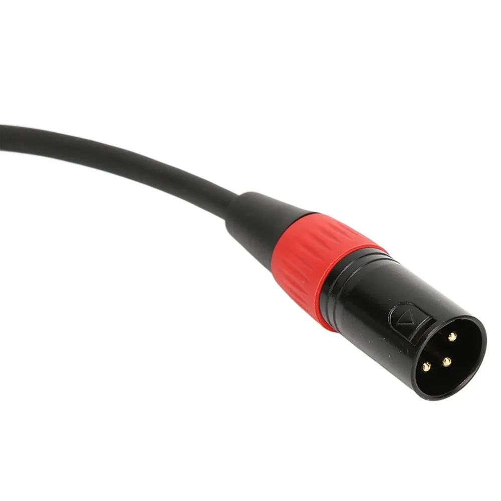 Male to Male 3PIN XLR Male to 3.5mm Cable Noise Reduction Lossless 3.5mm TRS to XLR Cable 11.8in Microphone Balanced Cord