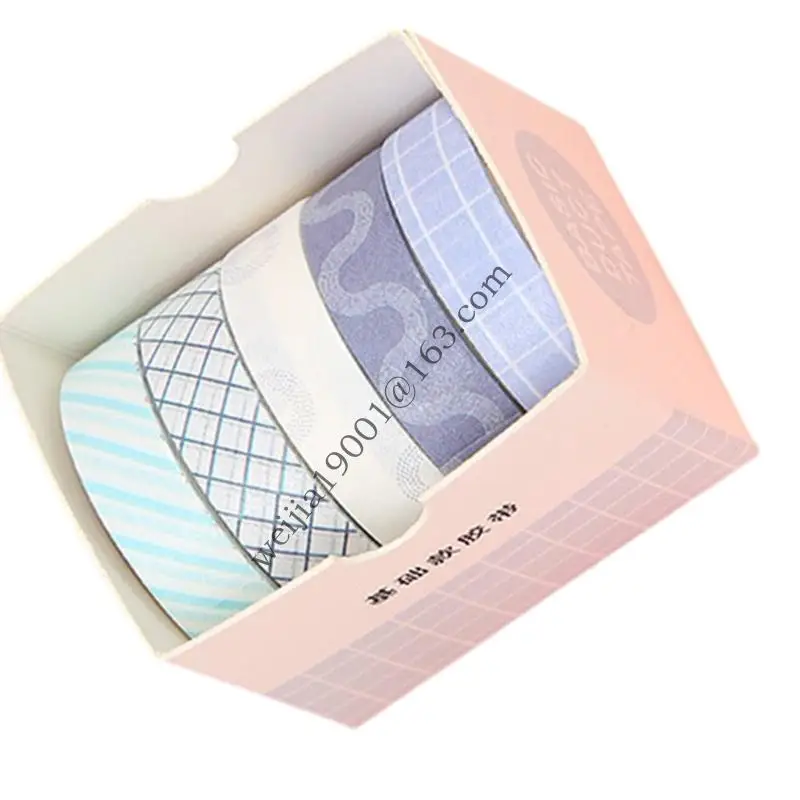 5Rolls Scrapbooking Tape Decorative Tape for Journal Planner Photo Frame Decorative Tape Set for Scrapbooking Wrapping .H05A