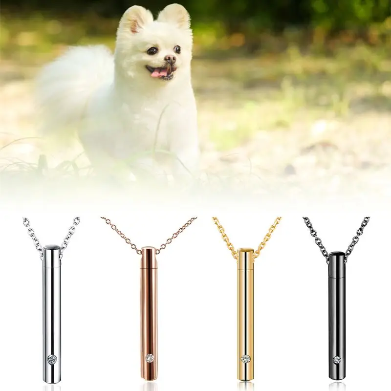 KX4B Thép Không Gỉ Cho Chó Mèo Tro Tưởng Niệm Hộp Đựng Trang Sức Tưởng Niệm Giữ
