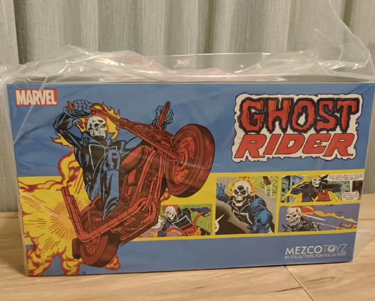 

100% Оригинальная коллекционная фигурка Mezco TOYZ Ghost Rider 1/12: Мотоцикл Ghost Rider Hell Cycle. В наличии. Аниме-фигурки для коллекции. Модели игрушек.