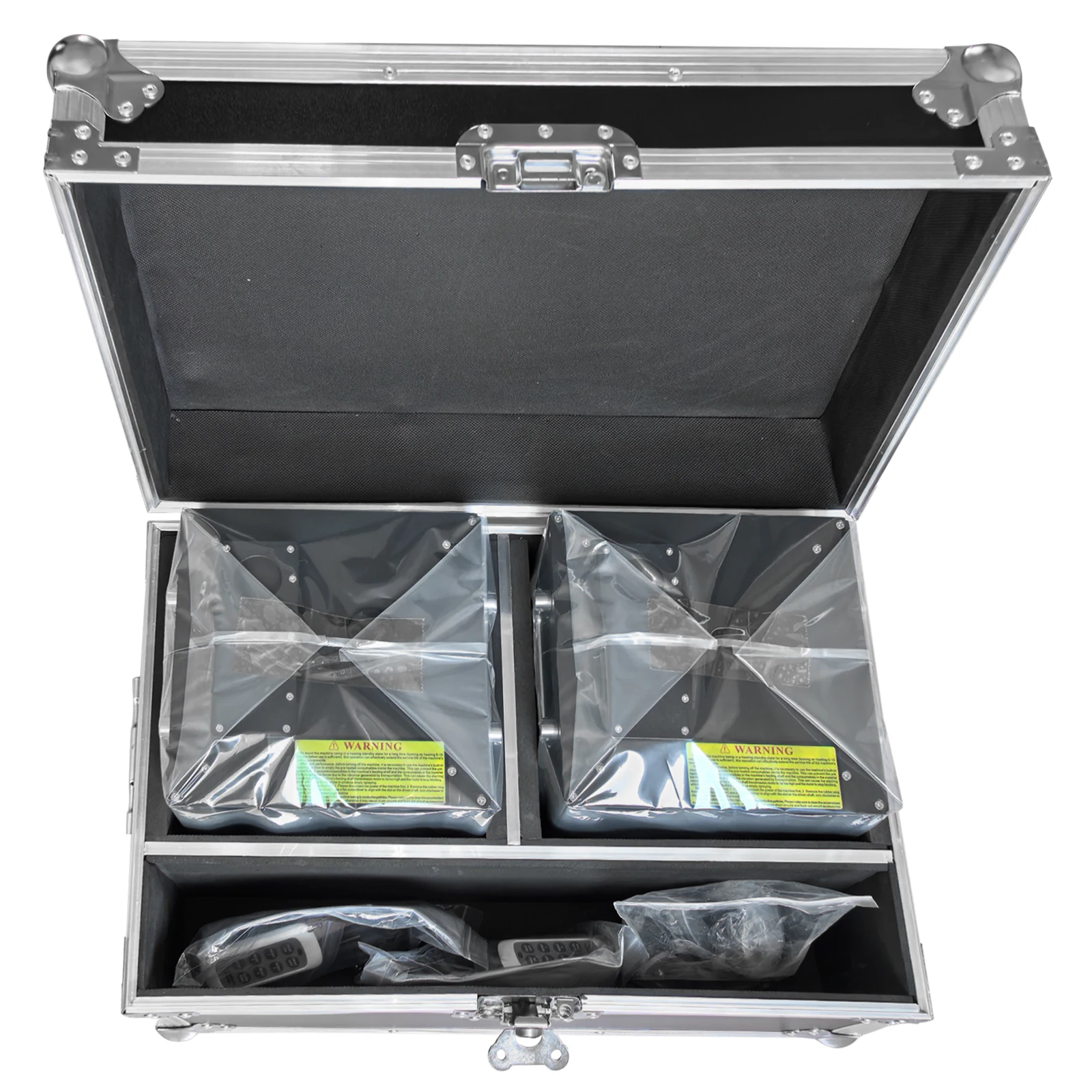 U'King الأسود إيفا رغوة التقسيم شركة الطيران حالة PE الجلود قطرة واقية Flightcase ل 2 قطعة 750 واط الإلكترونية آلة شرارة لهب الباردة