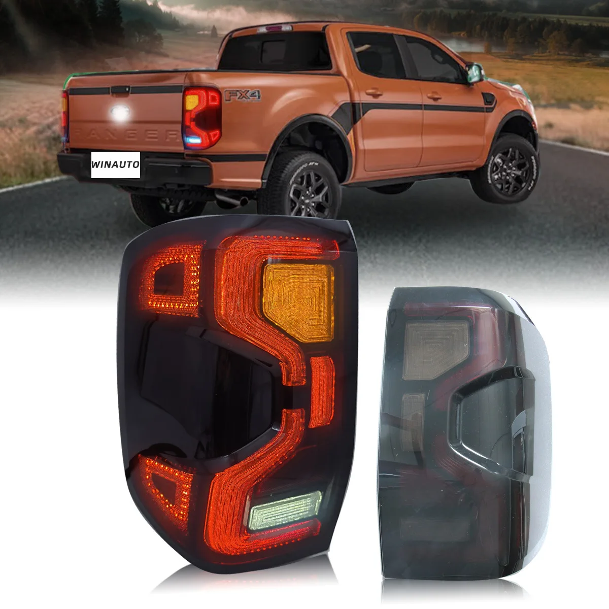 

Juncar is suitable for Ford Ranger tail light assembly 2023 LED brake light turn signal factory direct sales modification