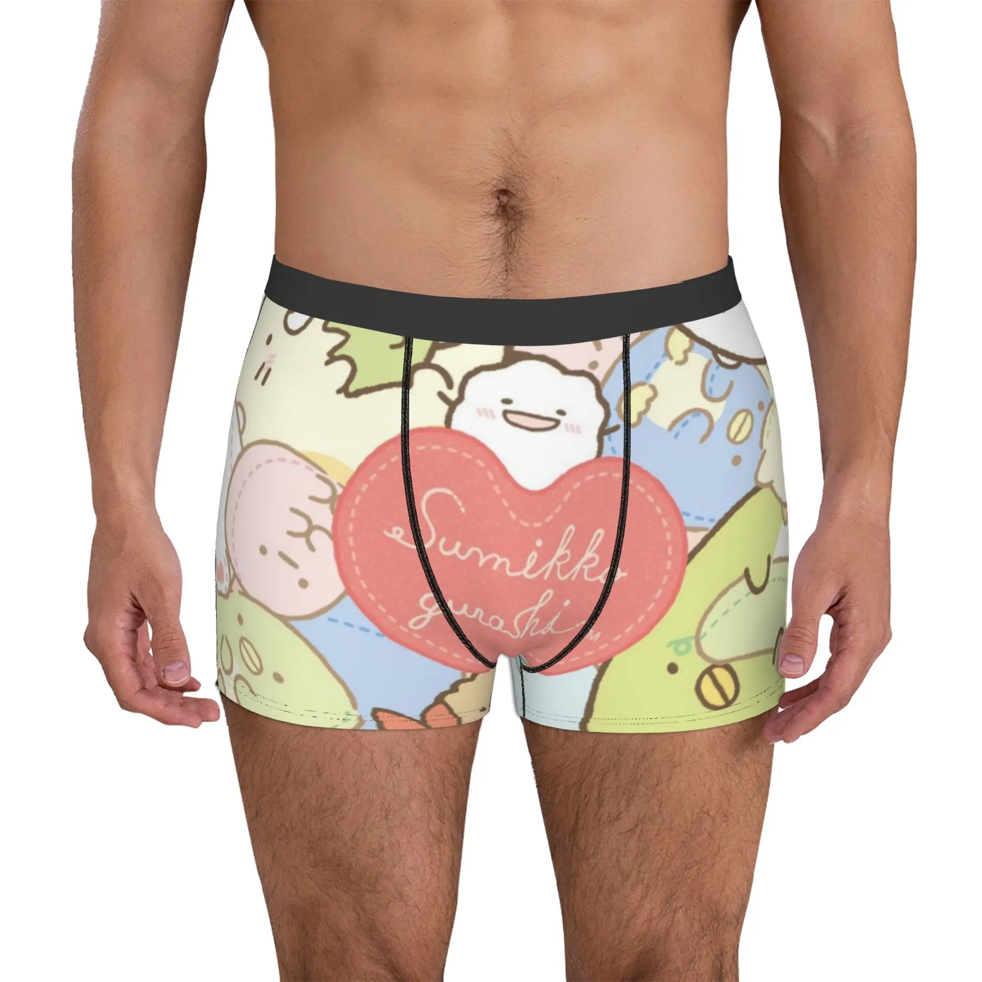 

Cartoon Sumikko Gurashi Game Boxer Shorts For Men 3D Print Japanese Anime Underwear Panties Briefs Stretch Underpants