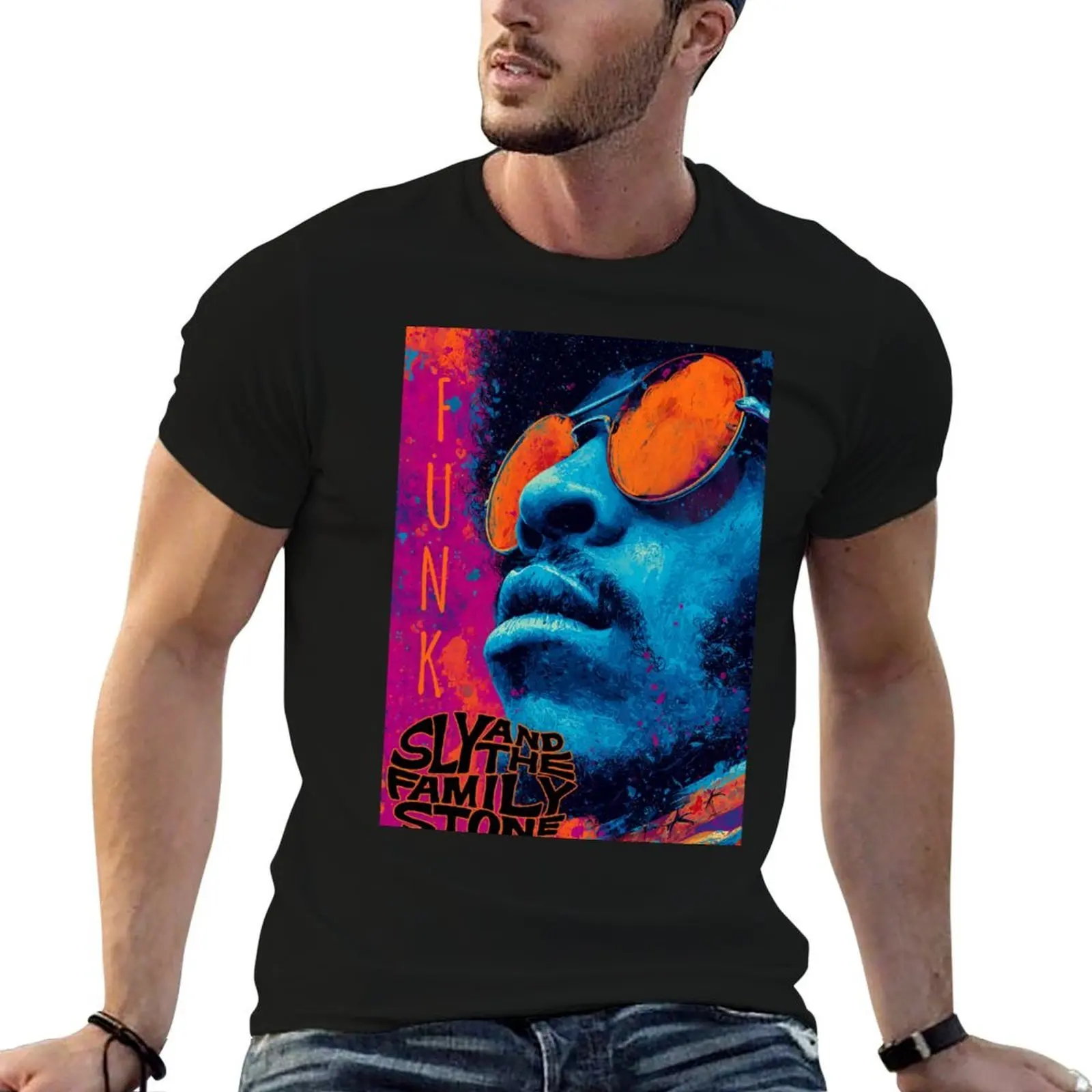 Sly and the Family Stone Funk Colors T-Shirt t shirt man luxury t shirt personalised T-Shirt