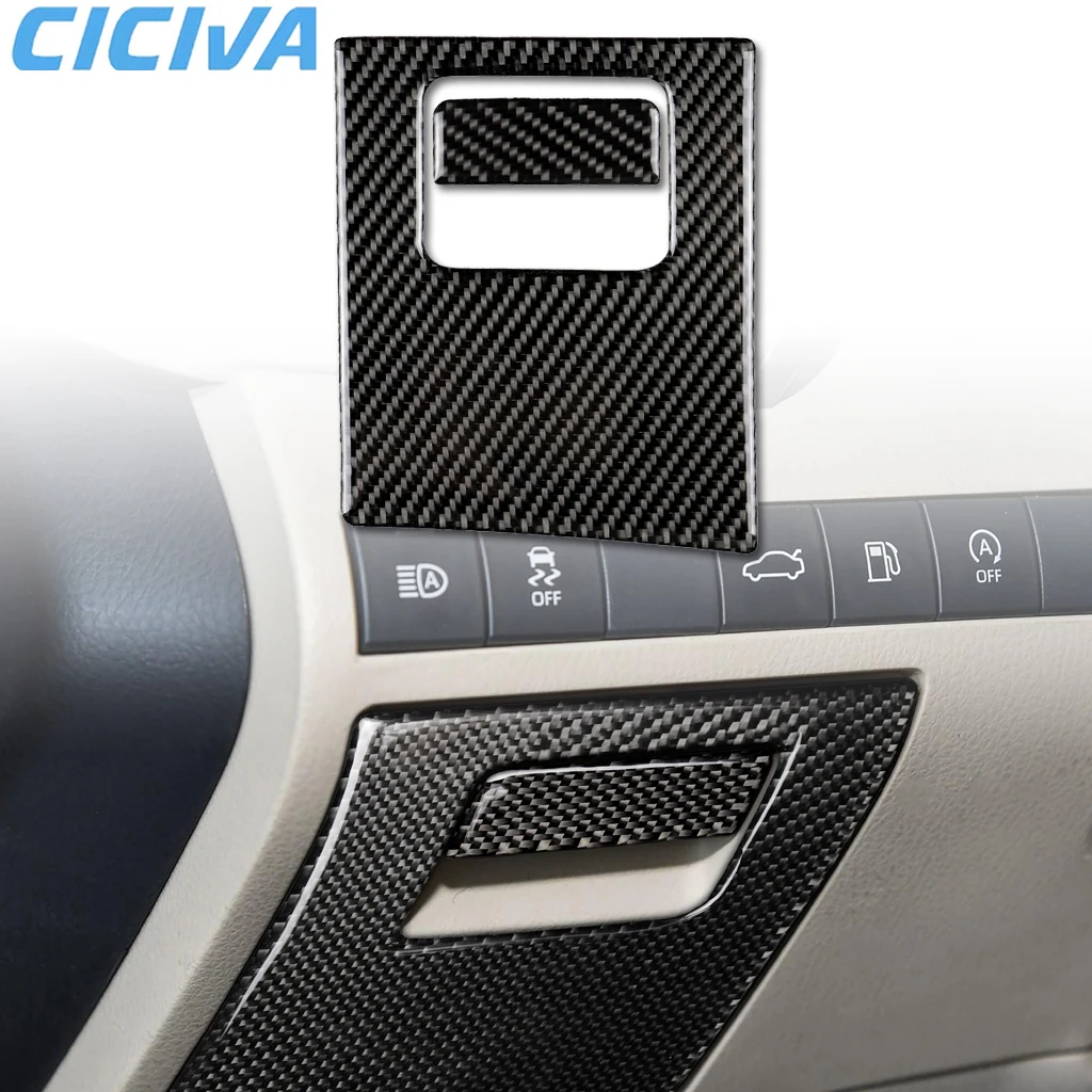 

For Toyota Camry XV70 8th 2018-2019 Carbon Fiber Driver Storage Box Set Car Accessories Interior Cover Decorative Stickers Trim