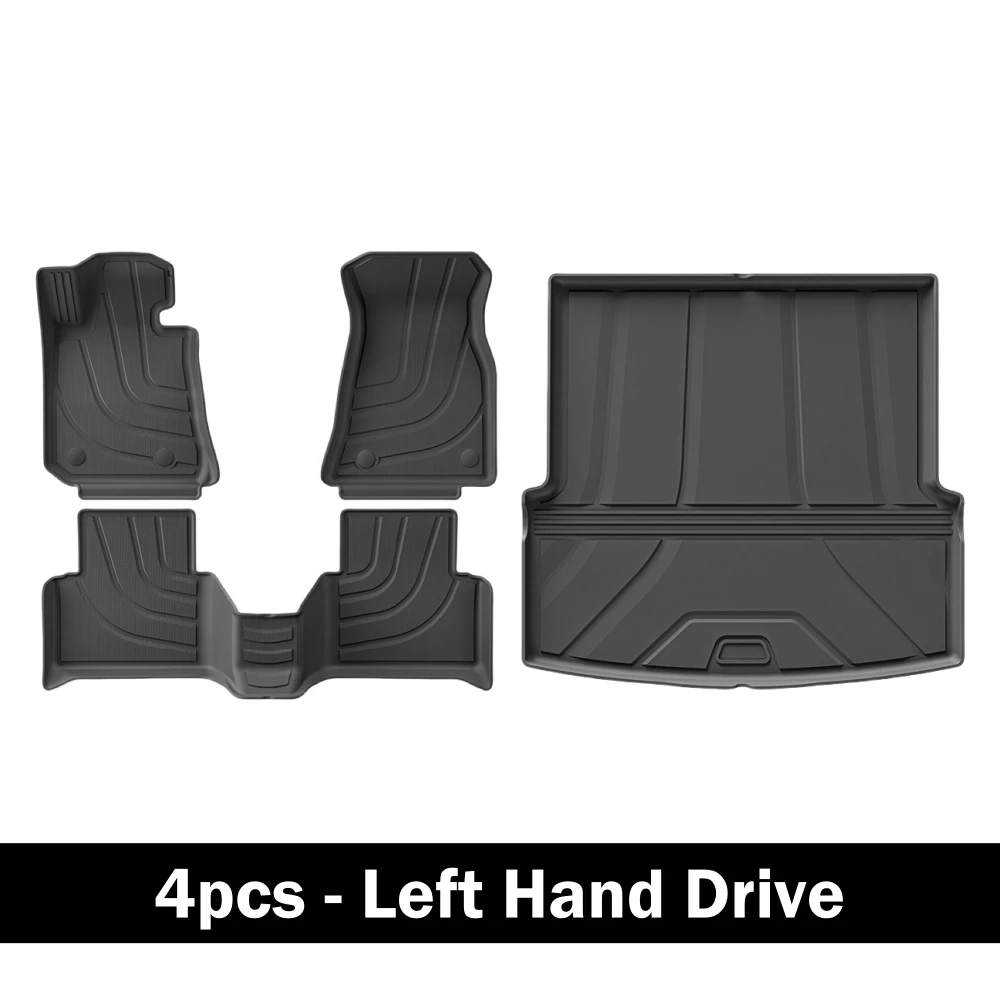 Für BMW i3 2023-2024 Bodenmatte TPE Kofferraummatte Gepäckmatte Wasserdicht Rutschfest Teppich Linkslenker – Detail 4