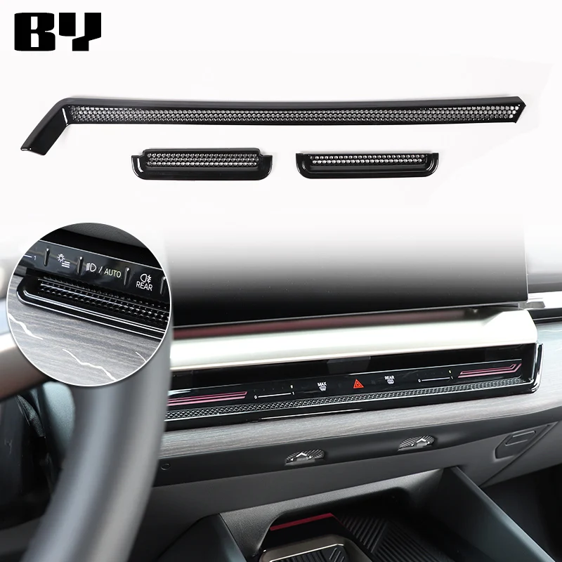 For BMW 5 Series I5 G60 2024 + ABS Black Car Central Control Air Outlet Frame Trim Car accessories