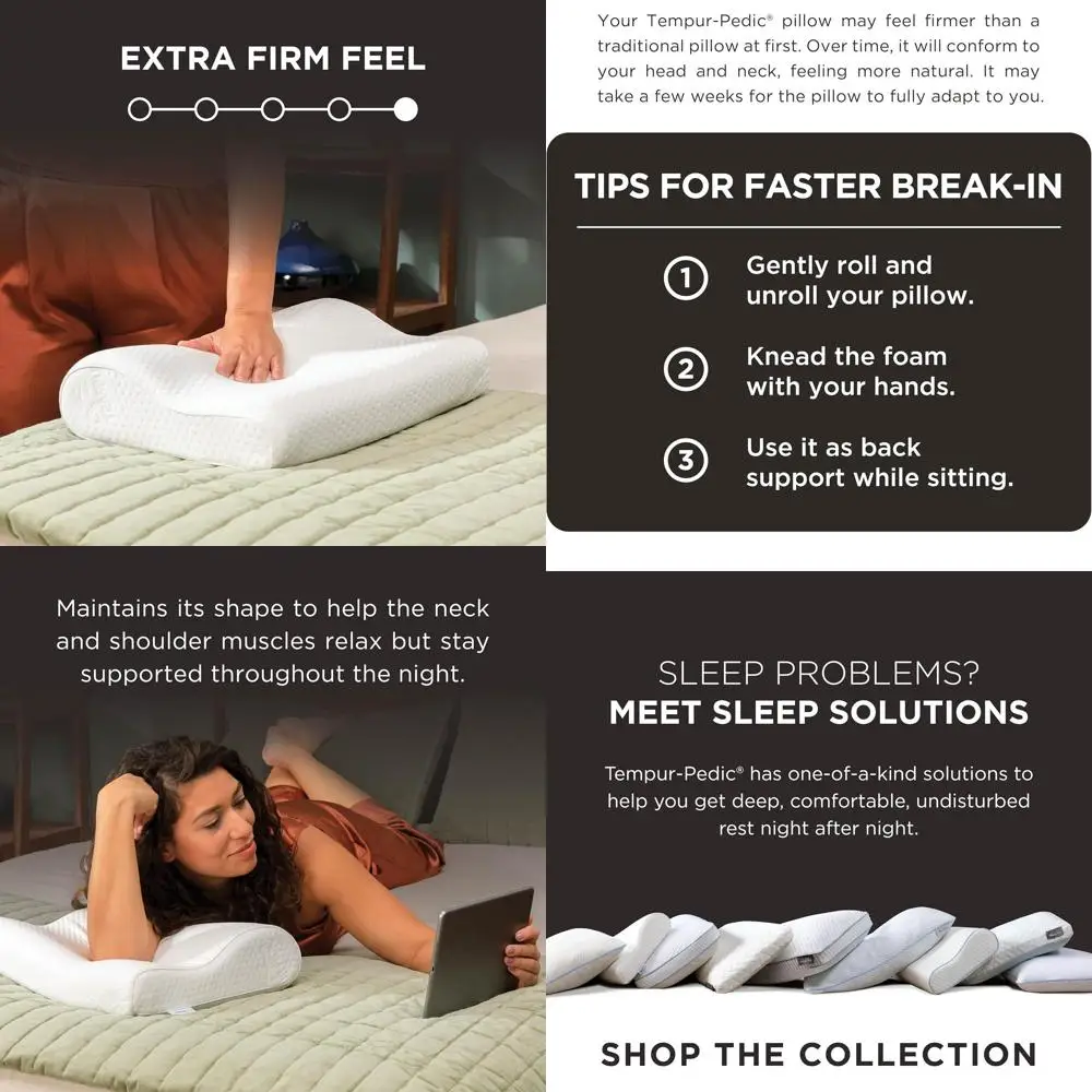 

Эргономичная подушка для поддержки шеи средней жесткости, белая