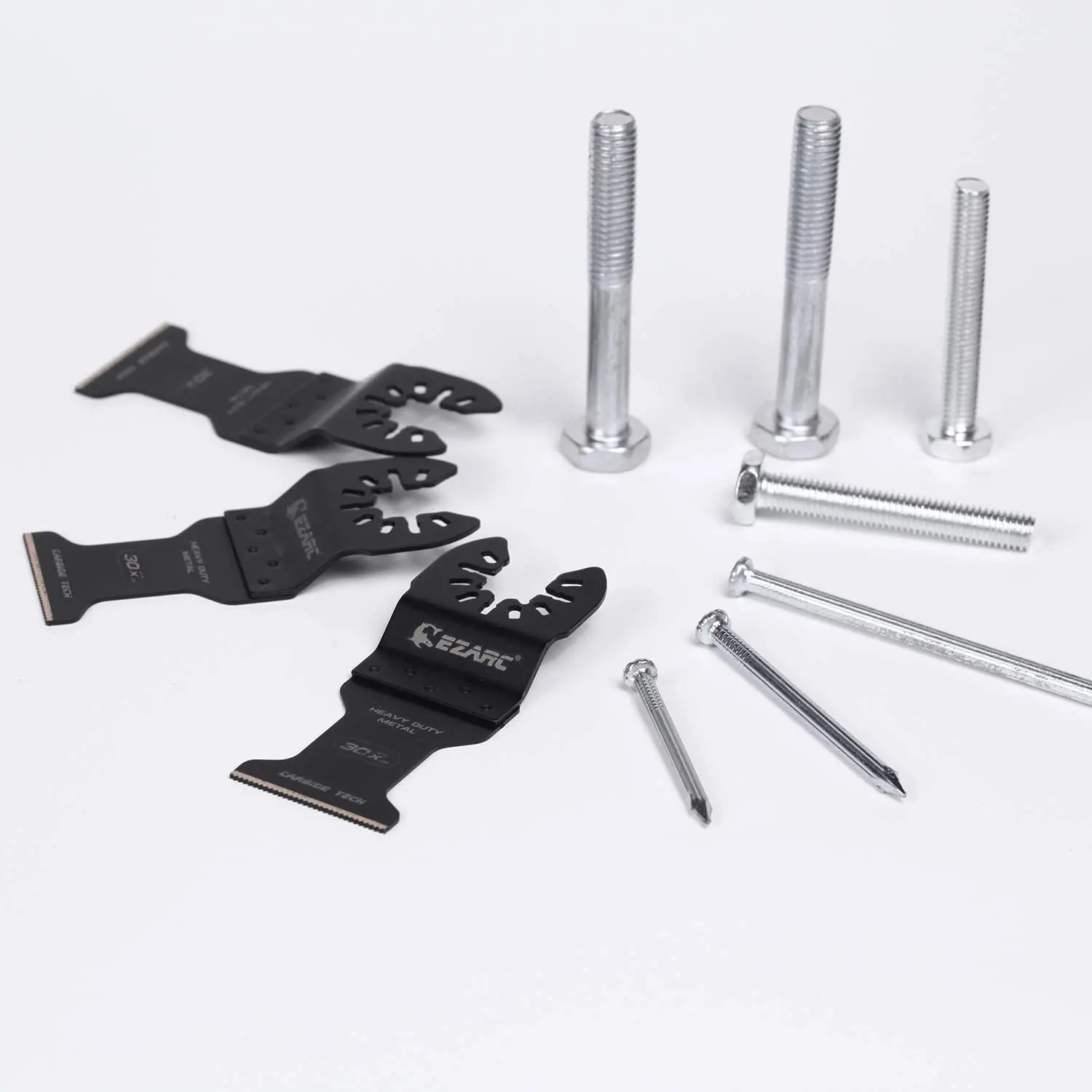 EZARC 3/6/9PCS lame per utensili oscillanti lame per seghe Multitool in metallo duro per materiale duro, metallo temprato, chiodi, bulloni e viti