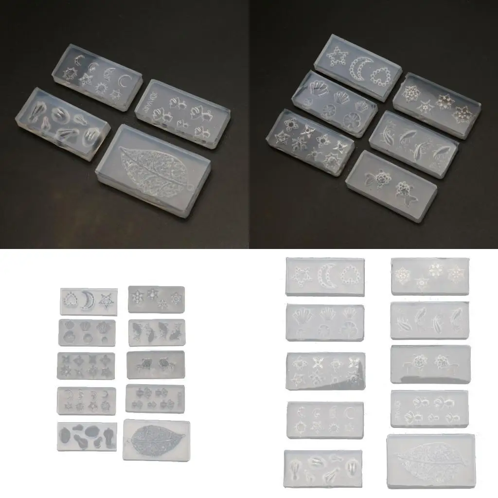 

J78F Silicone Mold Star Resin Epoxy Casting Mold for Cupcake Jewelry Pendant Craft