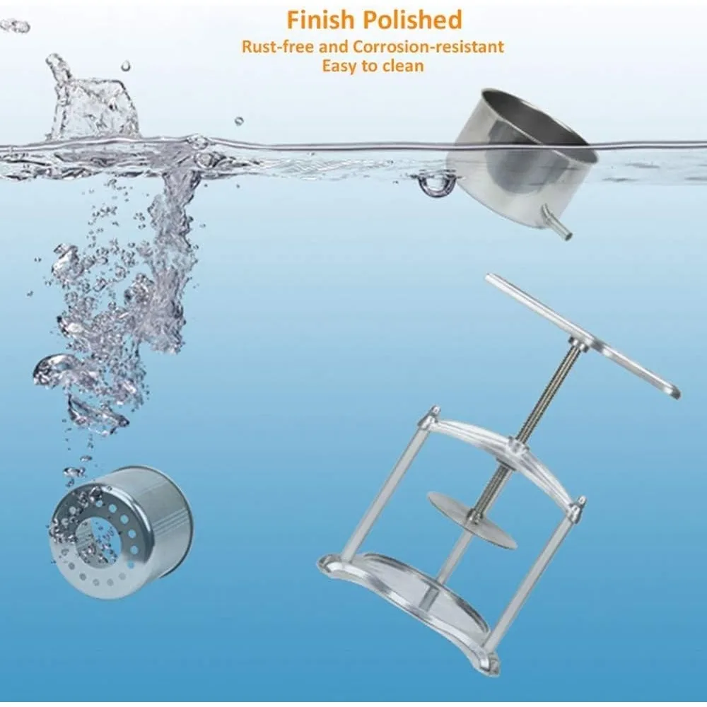 عصارة نبيذ الفاكهة - صناعة عصير طبيعي 100% للتفاح/الجزر/البرتقال/التوت/الخضروات، عصارة الجبن والصبغة والأعشاب (0.8 جالون، سل