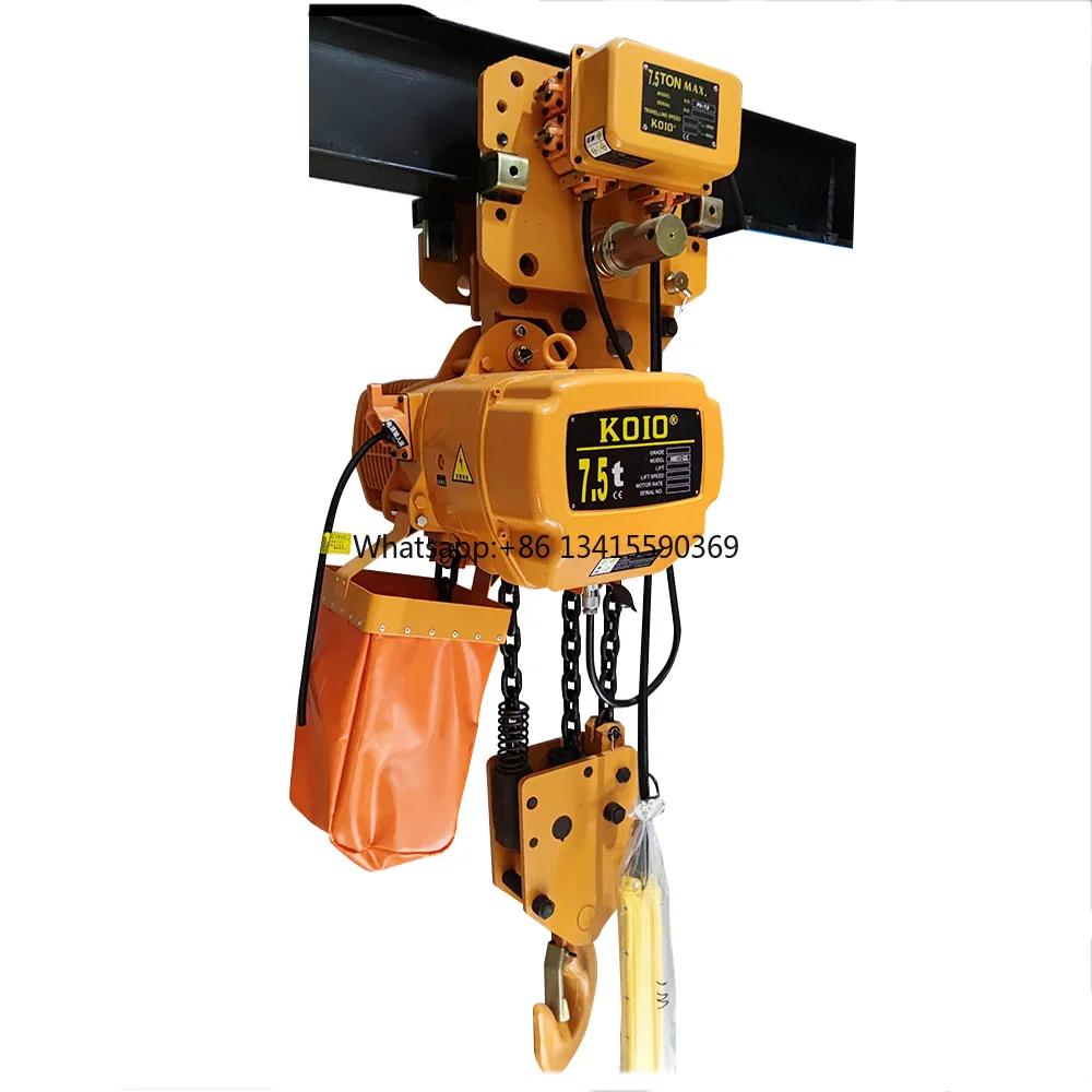 

220v 250kg Low Headroom Electric Chain Hoist 7.50 Ton 5 Ton 1.5ton Electric Chain Hoist 2 Ton
