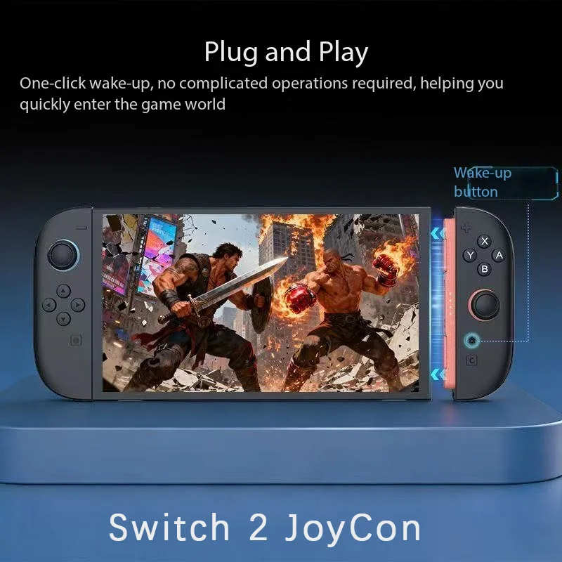 Switch 2 Magnetic Joy-Con 2, 2nd Gen Wireless Bluetooth Controller with Wake-up, Motion Sensing & Vibration for NS2