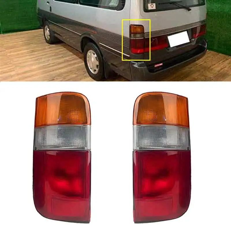 

1 Pair Rear Left & Right Tail Light Fit for Toyota Hiace Commuter Van LH112 LH125 2004 2003 2002-1989 81550-95J10 81560-95J10