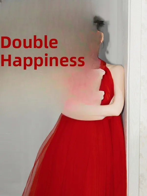 

Новое красное свадебное платье в китайском стиле, утренний халат, длинная юбка с завязками на шее, для праздничной церемонии, церемонии выпивки, возвращения домой, матри...