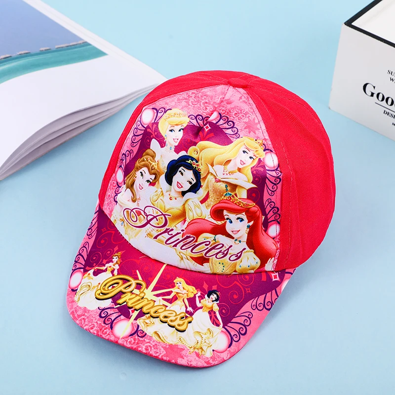 Disney Frozen Minnie Princess Spring Autumn Cartoon Cute Baby Girls Baseball Caps Sunscreen Sports Hats for Girl Children\'s Hat