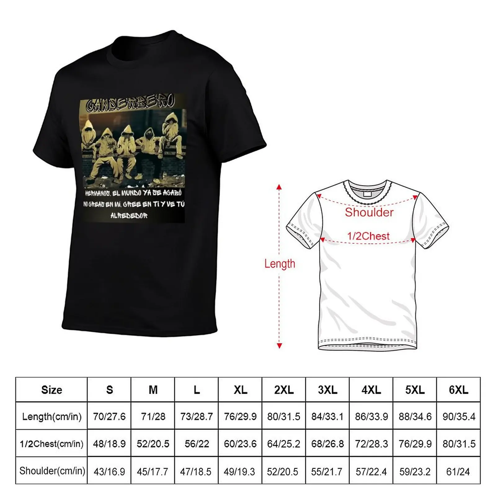 CANSERBERO, the world has already ended T-Shirt Basic Solid Color Casual Tee Shirt