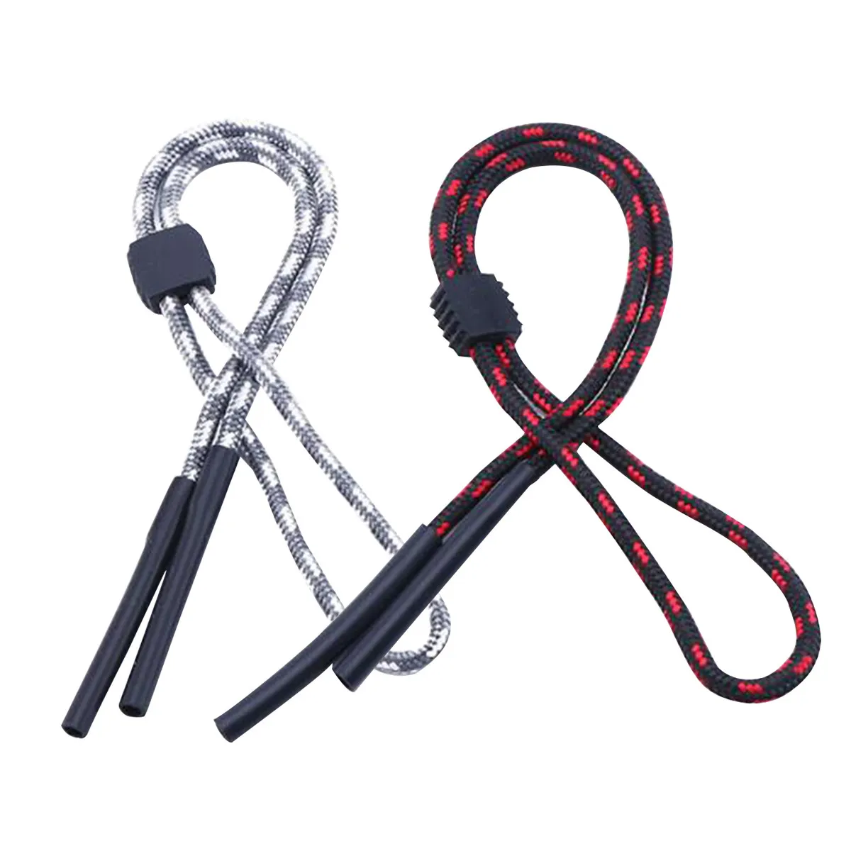 2Pcs Cotton Eyeglass Neck Strap for Myopic Presbyopic Sunglasses Anti-Slip Hook Holder Sports Travel Hiking Outdoor Use Glasses