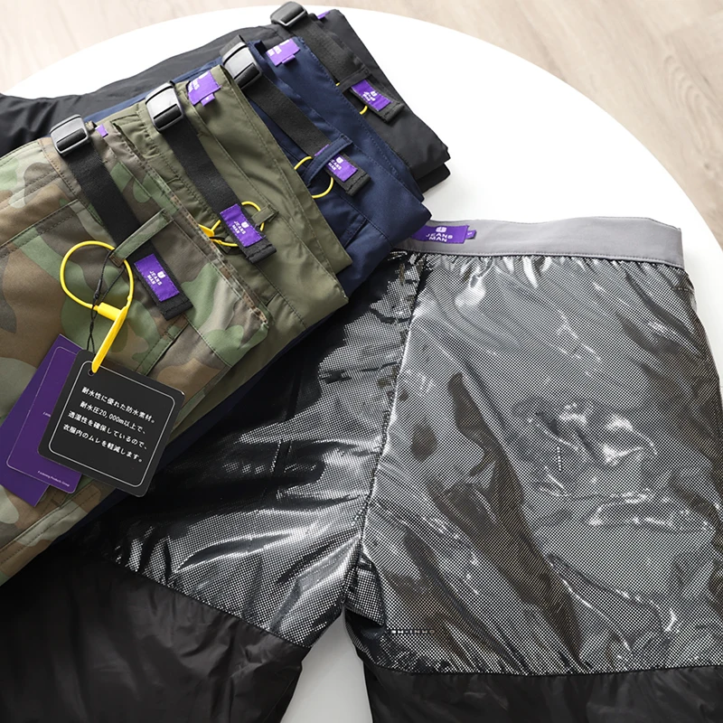 Island Purple Label! Heat Reflection! Not Bloated! Winter Functional Waterproof Charging Men's Small Straight down Wadded Tro...