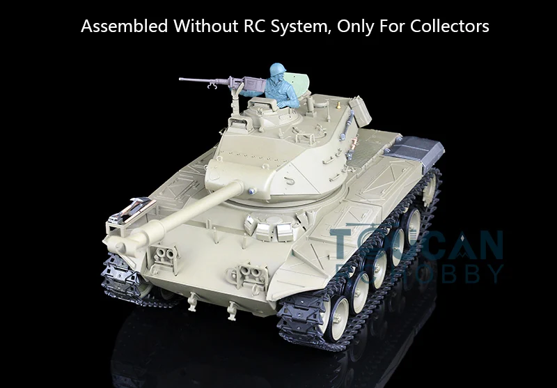 Czołg RC 1/16 Heng Long Plastic USA Walker Bulldog Static Tank 3839 Model gąsienicowy bez zabawek elektronicznych TH08746