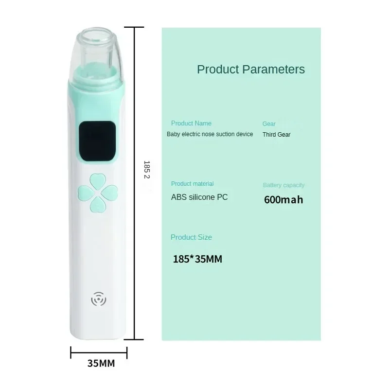 Aspirador Nasal eléctrico 3 en 1, equipo absorbente para bebés, utensilios silenciosos, limpiador de rinitis de obstrucción, artículos para recién nacidos, herramientas de cuidado