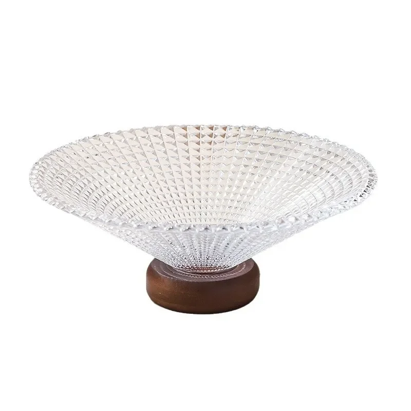 صينية للفاكهة طاولة القهوة لغرفة المعيشة المنزل سلة فاكهة رائعة الزجاج طبق للوجبات الخفيفة عالية الجودة الحلوى الجافة الفاكهة وجبات خفيفة وضعها صينية