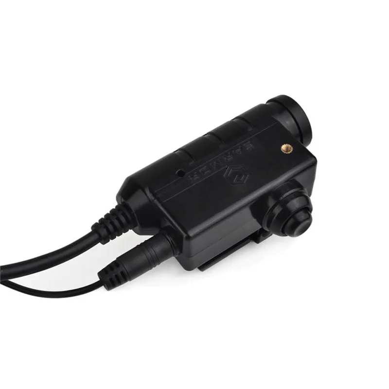 Earmor m52 ptt adaptador airsoft tático fone de ouvido ptt kenwood midland estender a linha do dedo botão combinação