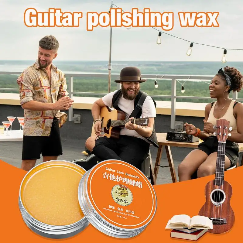 Guitar Polish Multipurpose Maintenance Beeswax Cleaning Musical Instrument Care 100ml Fingerboard Oil Guitar Care Beeswax String