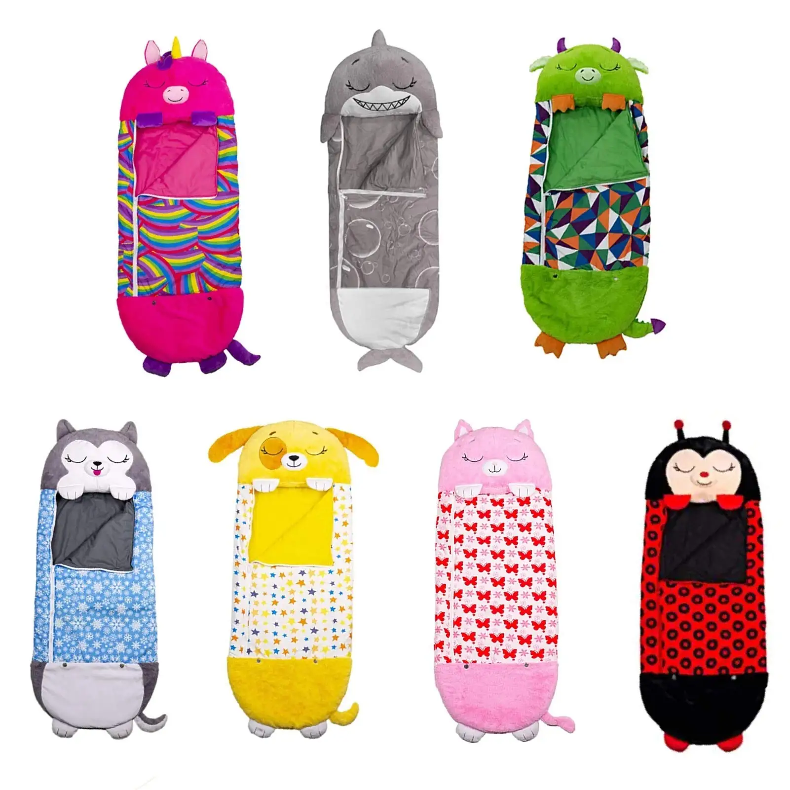 Kids Sleepy Sack Comfy Fun Sleeping Bag Cozy Compact Super Soft Warm All Season Sleeping Bag Happy Kids Nappers Kid Sleeping Bag