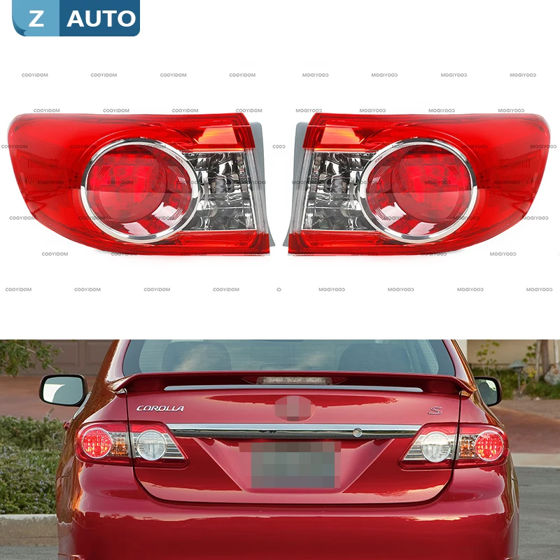 

8156002580 For TOYOTA COROLLA 2011 2012 2013 taillight half assembly Exterior tail lights Bulb not included Tail light cover