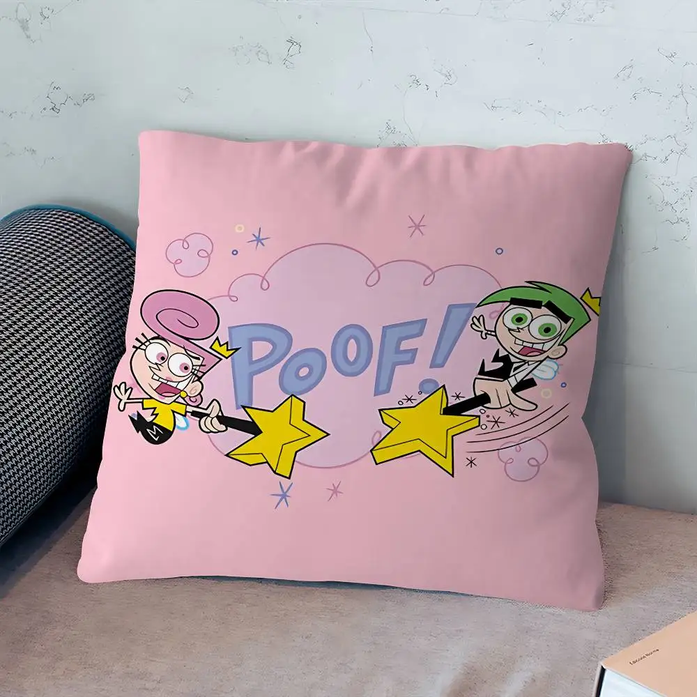 الكرتون F-Fairly O-OddParents وسادة الهدايا أثاث المكاتب المنزلية غرفة نوم أريكة غطاء وسادة السيارة 45x45cm