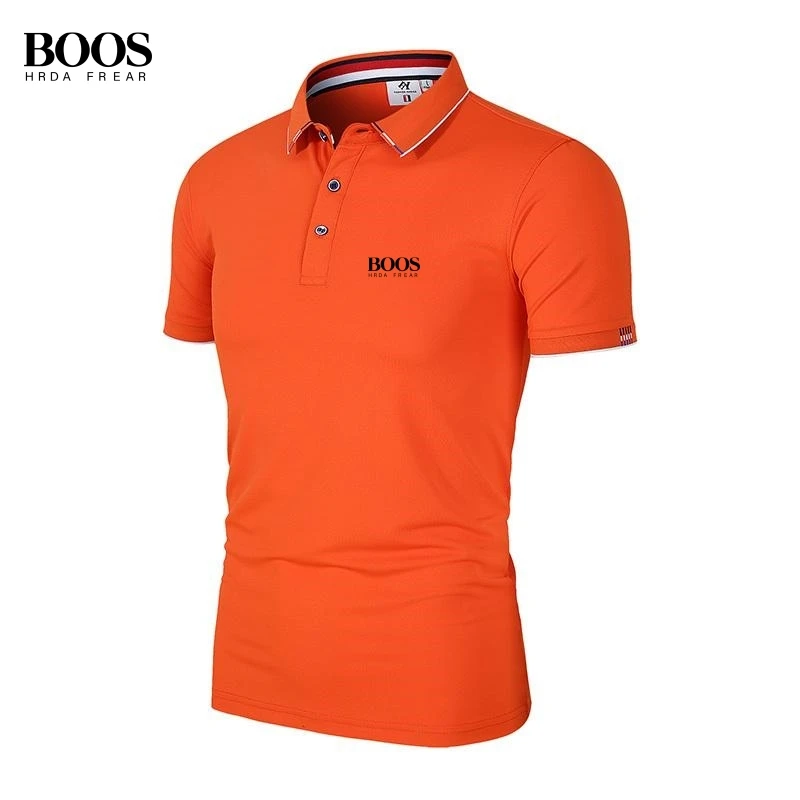 

Summer men's high-quality ice silk short sleeved polo shirt, new fashionable, casual, breathable and cool top