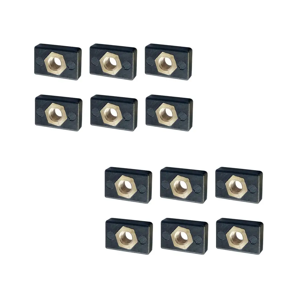 Kayak Marine Fasteners M6 Rail Mount Nut Nylon Copper Kit for Boat Hardware Canoe Fitting DIY - view 2