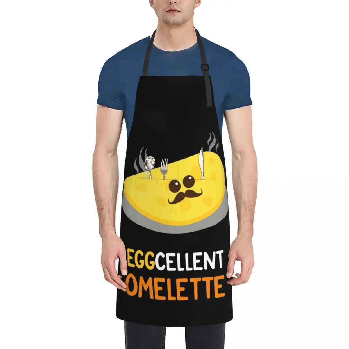 Eggcellent Omelette Gift Ideas Food Puns Jokes Apron For Man kitchen item for women halloween Apron