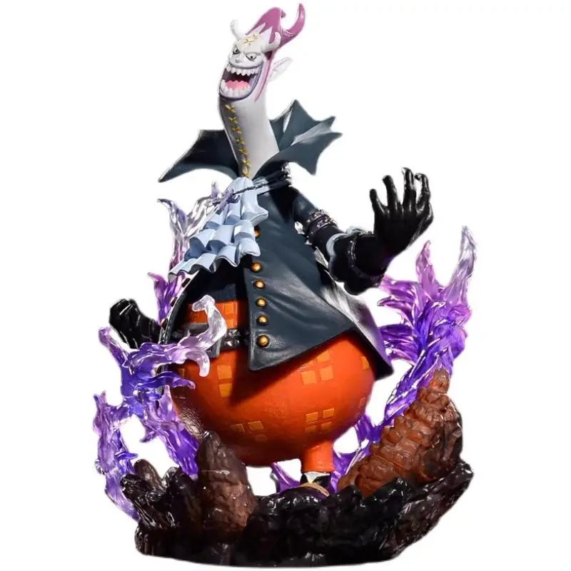 One Piece Anime Figure 20CM GK Devil Gekko Moria With Light Desktop Statue Collection Decoration Model PVC Dolls Toys Gifts