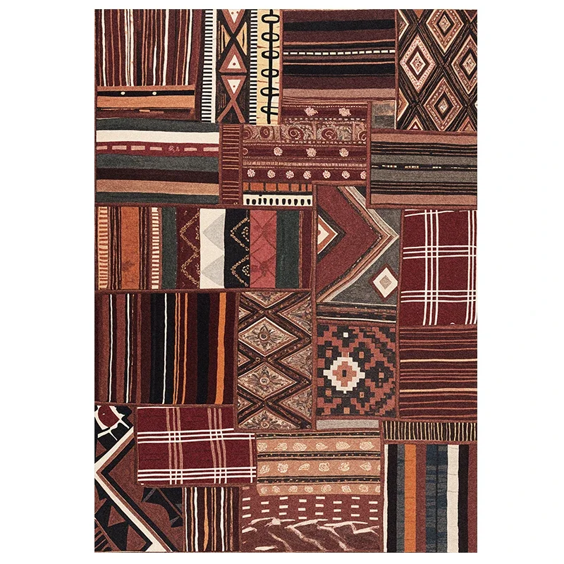 

Room Decoration Carpet Living Room Retro Home Floor Blanket American Country Bedroom Bedside Zimmer Dekoration Home Furniture