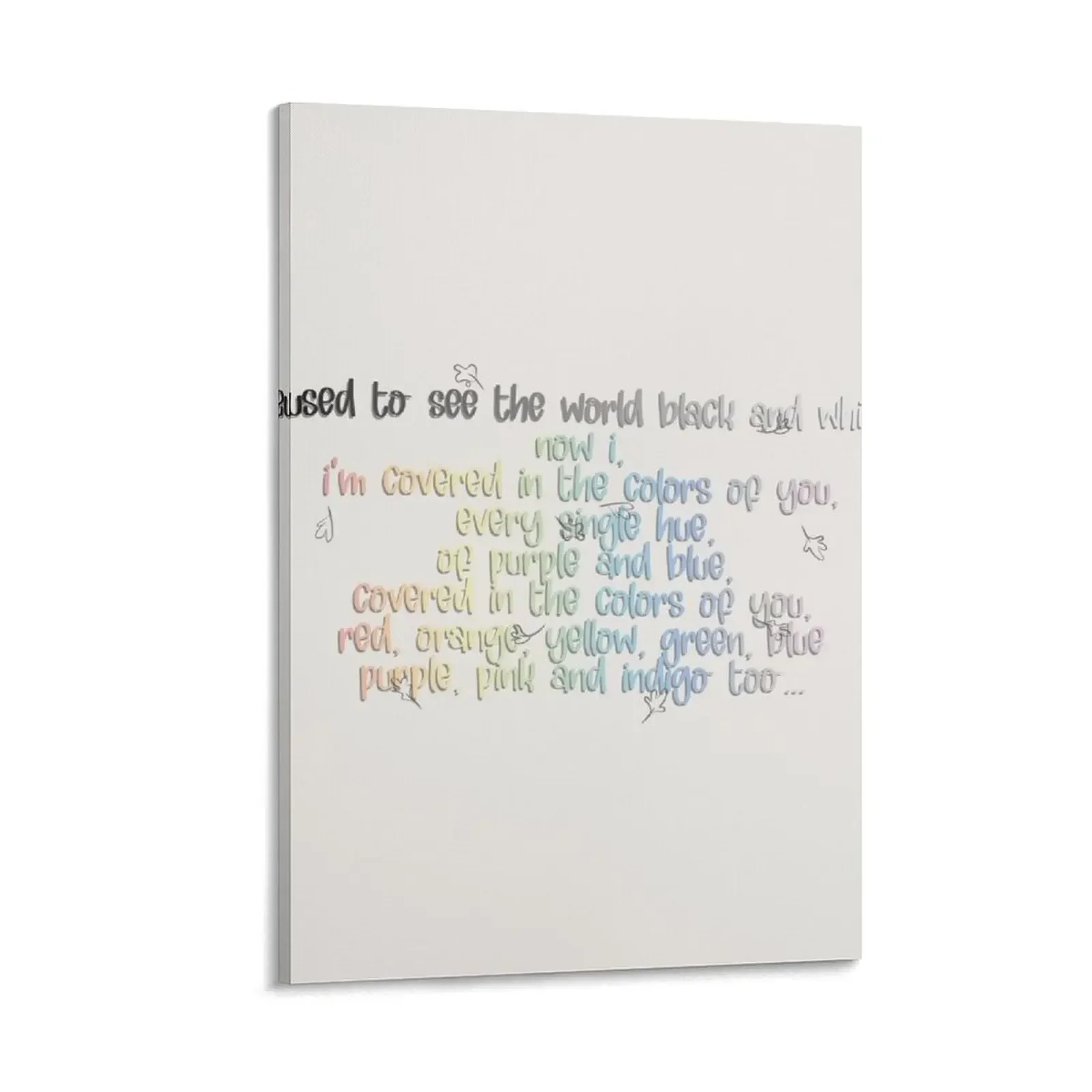 

colors of you Canvas Painting anime room decor wall decoration painting home decorations and organization